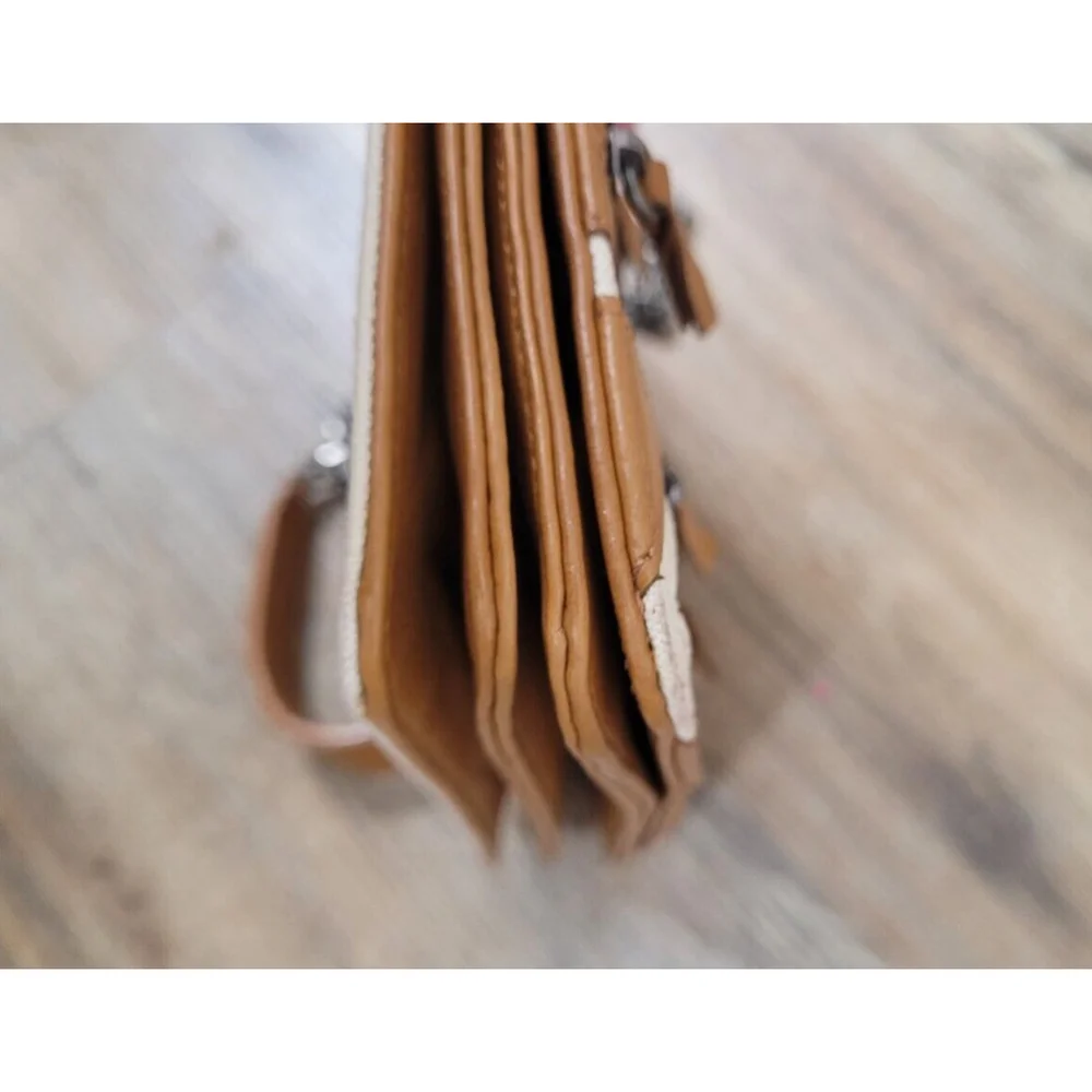 JC De Castelbajac Made‎ In Italy Flag Leather Purse